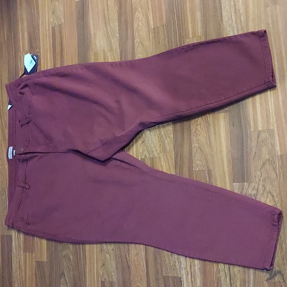 Ava & Viv Burgundy Skinny Jeans - Picture 2 of 6